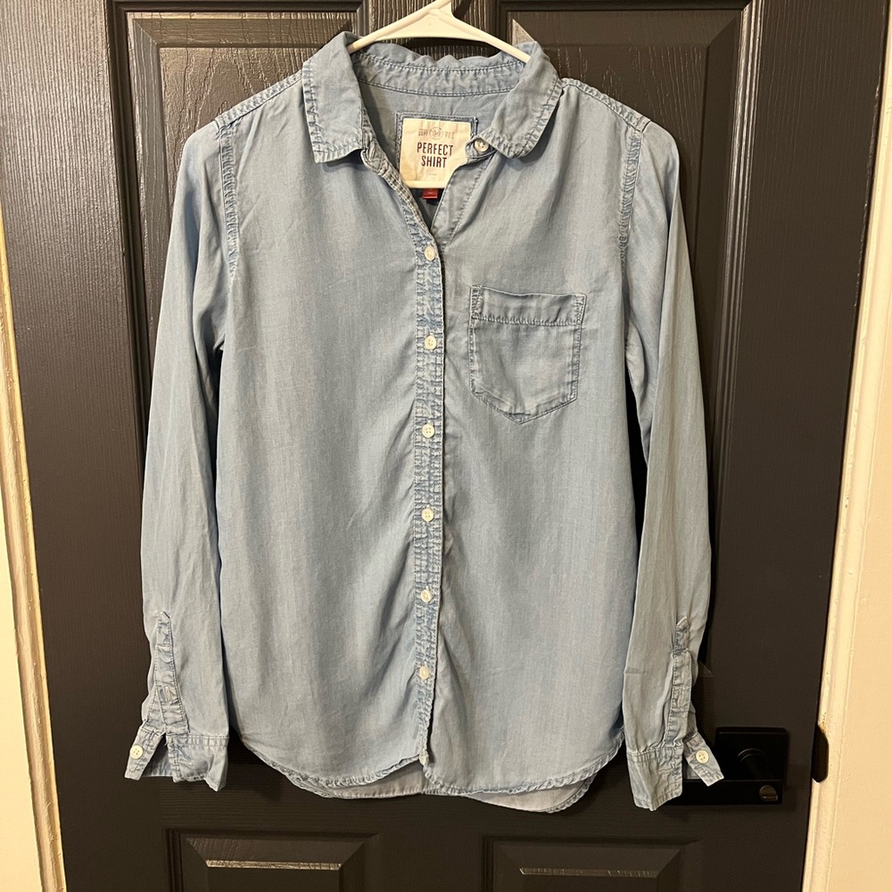 Light Blue Button-Up Shirt